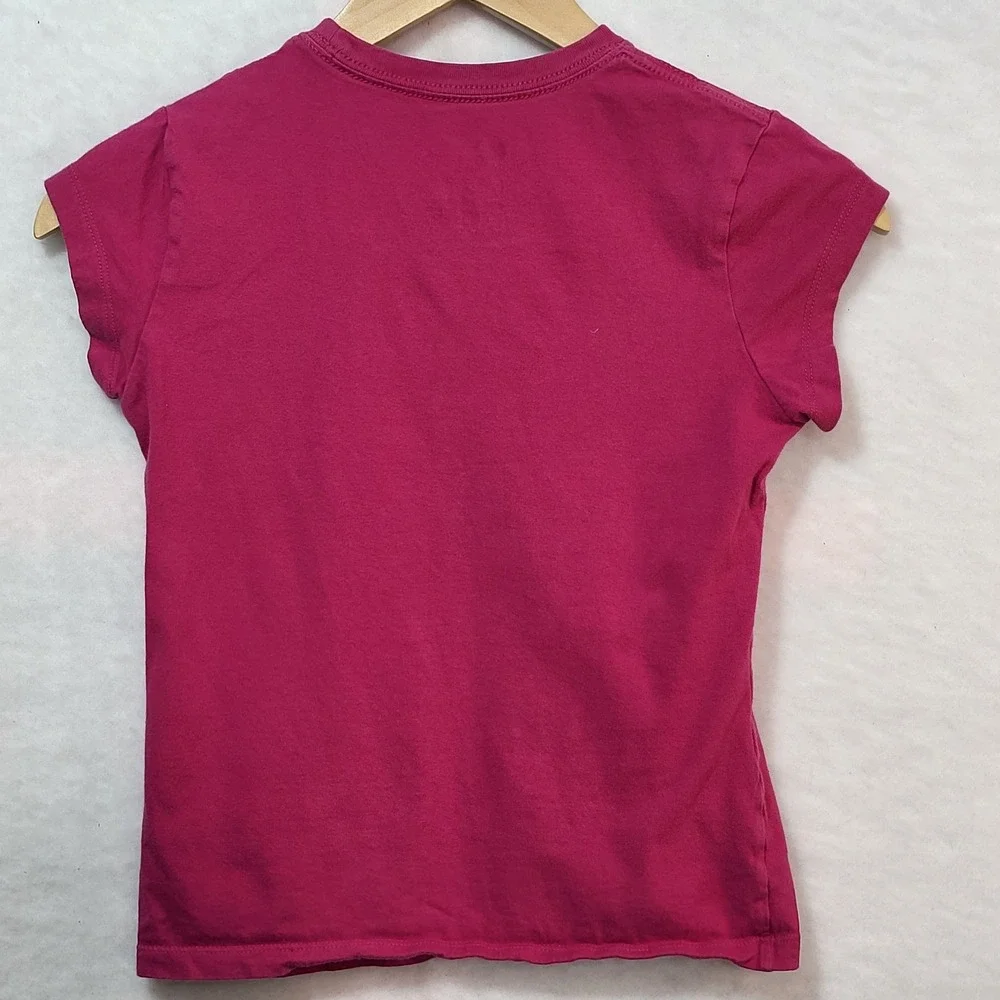 Nike Girls Pink Sweet Like Victory Graphic T-Shirt Size Medium‎ M Short Sleeve